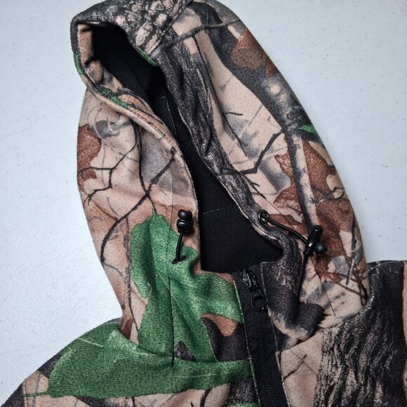 Oaki Oakiwear Tree Camo Jacket Youth 3T Camouflage Hunt Hunting Outdoors Hooded - Picture 7 of 12